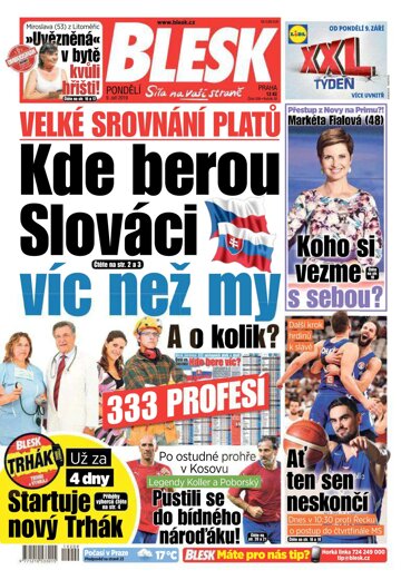 Obálka e-magazínu Blesk 9.9.2019