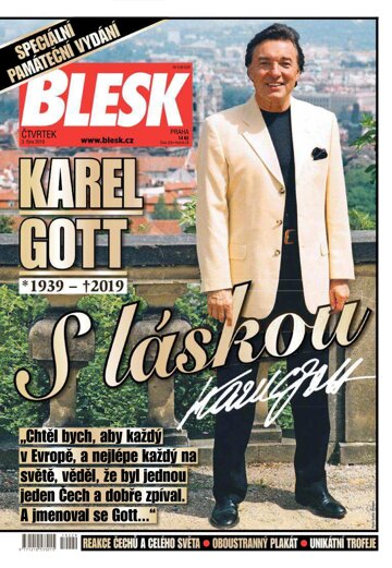 Obálka e-magazínu Blesk 3.10.2019