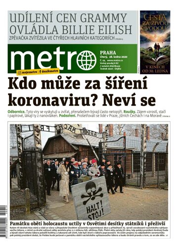 Obálka e-magazínu deník METRO 28.1.2020