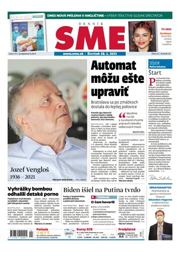 Obálka e-magazínu SME 28-1-2021