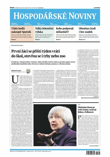 Obálka e-magazínu Hospodářské noviny 066 - 7.4.2021