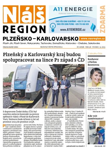 Obálka e-magazínu Náš Region - Plzeňsko 36/2023