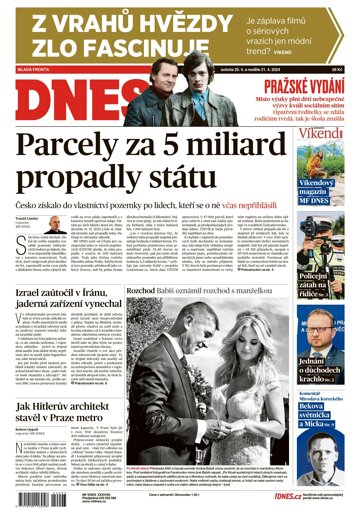 Obálka e-magazínu MF Dnes 20.4.2024