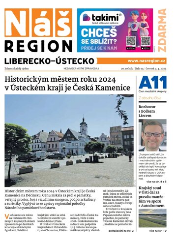 Obálka e-magazínu Náš Region - Ústecko 14/2025