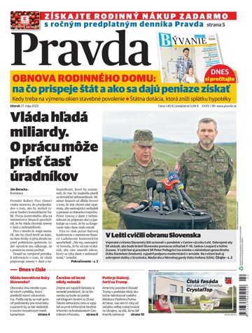 Obálka e-magazínu Pravda 27.5. 2025