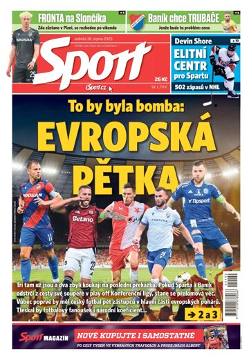 Obálka e-magazínu Sport 16.8.2025