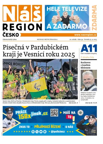 Obálka e-magazínu Náš Region - Česko 39/2025