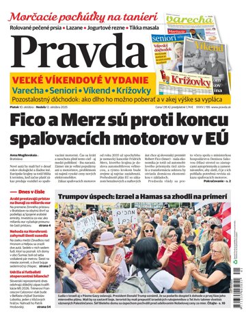 Obálka e-magazínu Pravda 10. 10. 2025