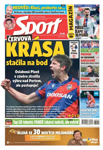 Obálka e-magazínu Sport 23.1.2026