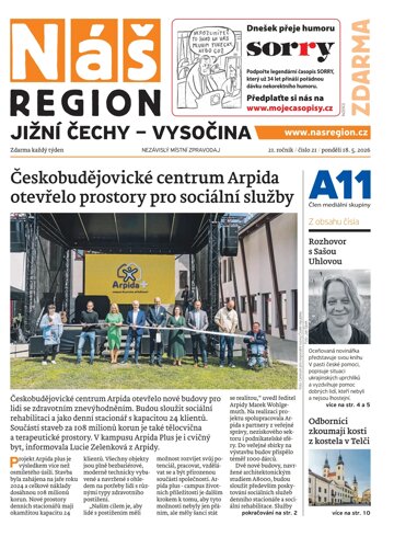 Obálka e-magazínu Náš Region - Vysočina 21/2026
