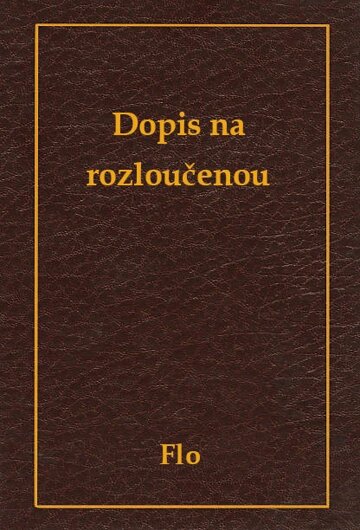 Obálka knihy Dopis na rozloučenou