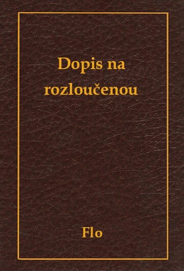 Obálka knihy Dopis na rozloučenou