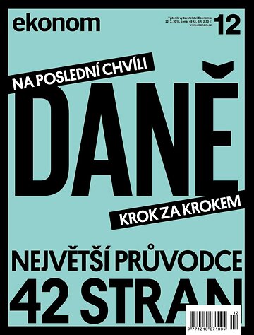 Obálka e-magazínu Ekonom 12 - 22.3.2018
