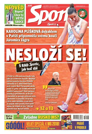 Obálka e-magazínu Sport 4.6.2018