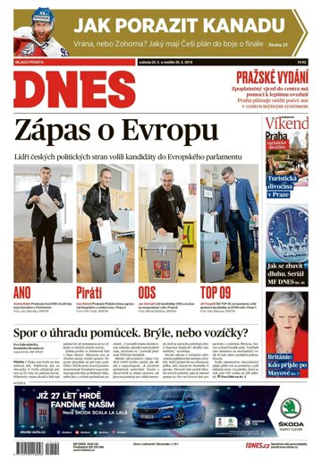 Obálka e-magazínu MF Dnes 25.5.2019