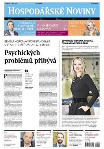Obálka e-magazínu Hospodářské noviny 017 - 26.1.2021