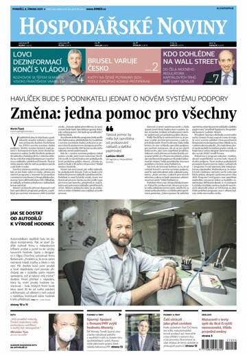 Obálka e-magazínu Hospodářské noviny 026 - 8.2.2021