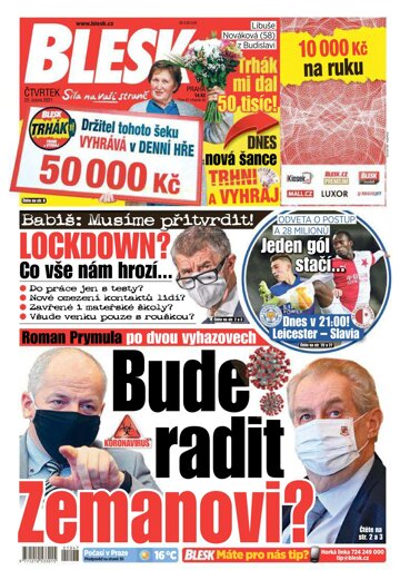 Obálka e-magazínu Blesk 25.2.2021