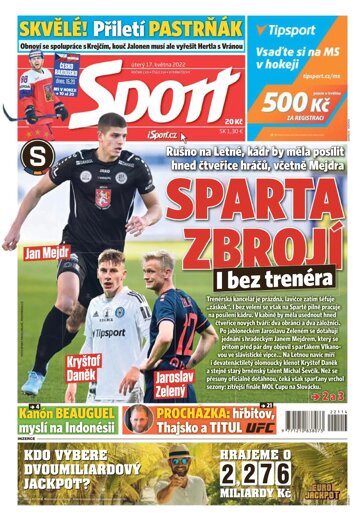 Obálka e-magazínu Sport 17.5.2022