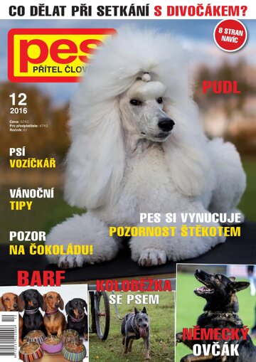 Obálka e-magazínu Pes přítel člověka 12/2016