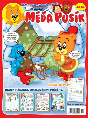 Obálka e-magazínu Méďa Pusík 1/2017