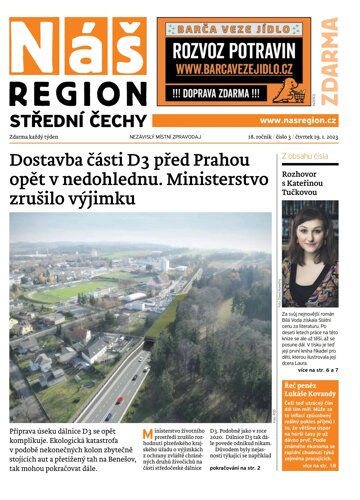 Obálka e-magazínu Náš Region - Střední Čechy 3/2023