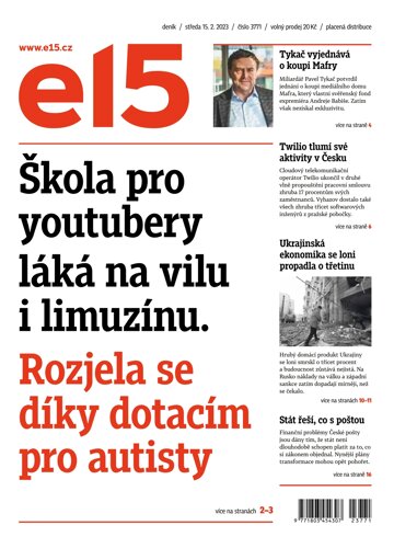 Obálka e-magazínu E15 15.2.2023