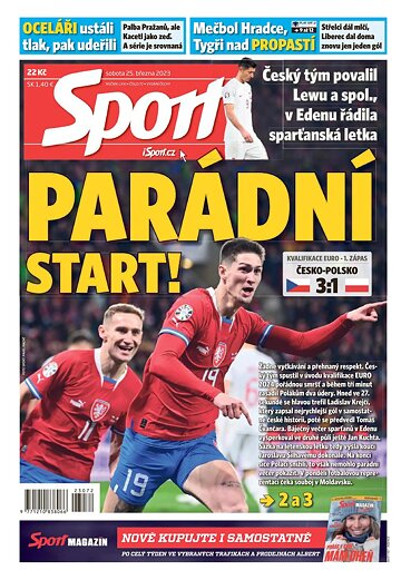 Obálka e-magazínu Sport 25.3.2023