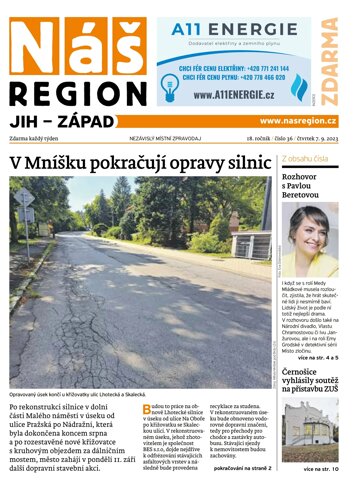 Obálka e-magazínu Náš Region - Jih 36/2023