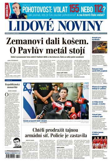 Obálka e-magazínu Lidové noviny 25.10.2023