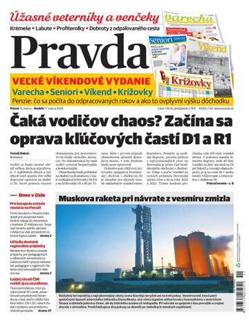 Obálka e-magazínu Pravda 15. 3. 2024