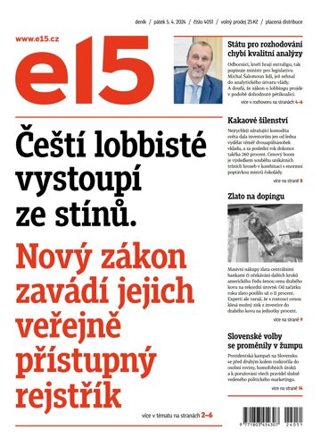 Obálka e-magazínu E15 5.4.2024