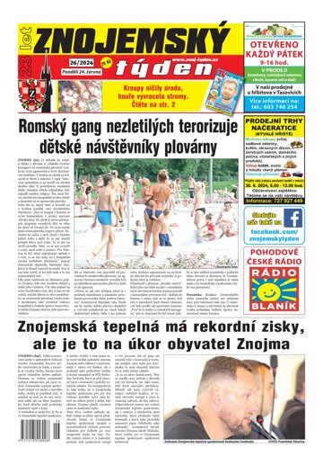 Obálka e-magazínu Znojemský týden 26/2024