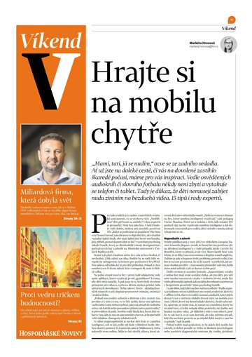 Obálka e-magazínu Hospodářské noviny - příloha Víkend 134 - 12.7.2024 Víkend