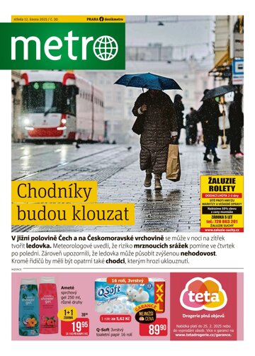 Obálka e-magazínu deník METRO 12.2.2025