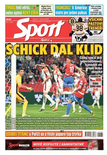 Obálka e-magazínu Sport 7.6.2025