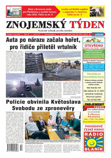 Obálka e-magazínu Znojemský týden 42/2025
