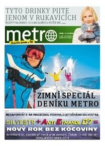 Obálka e-magazínu deník METRO ZIMA 2013