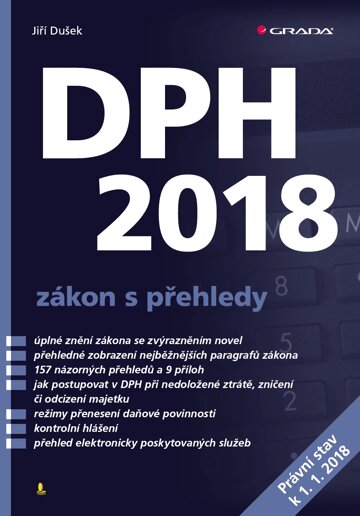 Obálka knihy DPH 2018 - zákon s přehledy