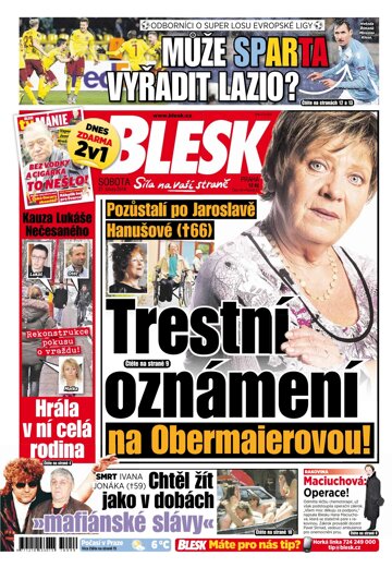 Obálka e-magazínu Blesk 27.2.2016