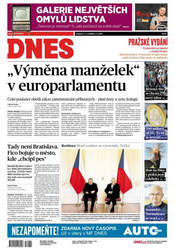Obálka e-magazínu MF Dnes 5.3.2016