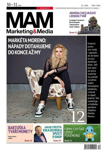 Obálka e-magazínu Marketing & Media 30-31 - 25.7.2016