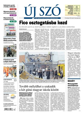 Obálka e-magazínu Új Szó 26.4.2017