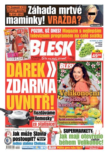 Obálka e-magazínu Blesk 18.4.2019