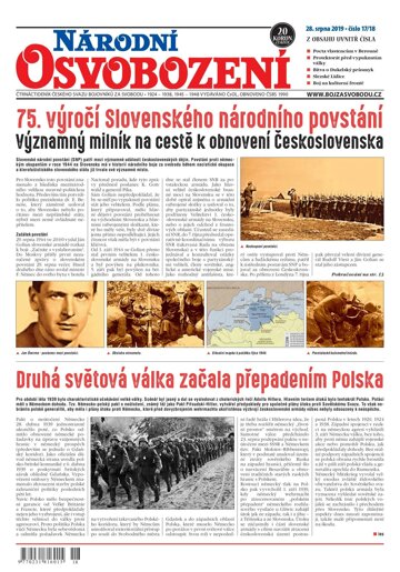 Obálka e-magazínu Národní Osvobození 17-18/2019
