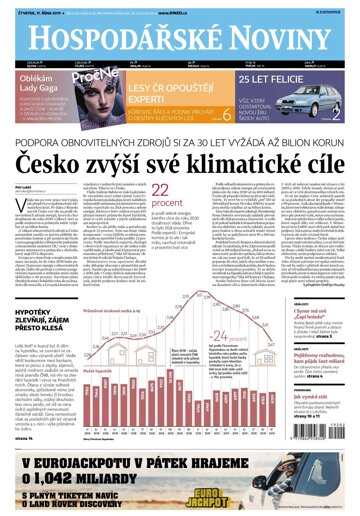 Obálka e-magazínu Hospodářské noviny 202 - 17.10.2019