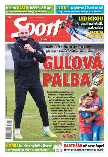 Obálka e-magazínu Sport 8.2.2020