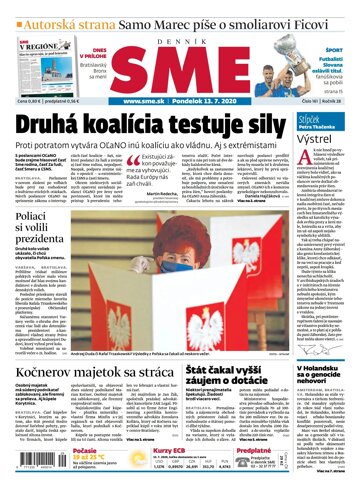 Obálka e-magazínu SME 13.7.2020