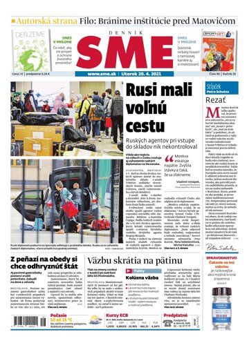 Obálka e-magazínu SME 20-4-2021