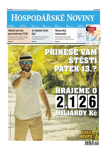 Obálka e-magazínu Hospodářské noviny 092 - 12.5.2022